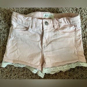 Size 6 shorts with lace detail